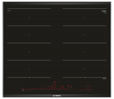 Индукционная варочная панель Bosch PXX675DC1E, цвет панели черный, цвет рамки серебристый