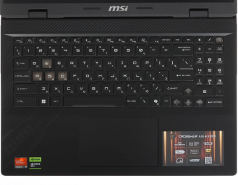 Ноутбук MSI Crosshair A16 HX D7WFKG-043CN 16.0" 2.5K, IPS, 240 Гц, AMD Ryzen 9 7945HX, 16 ГБ DDR5, SSD 1024 ГБ, GeForce RTX 5060 8 ГБ , Windows 11 Home, Русско-Английская раскладка
